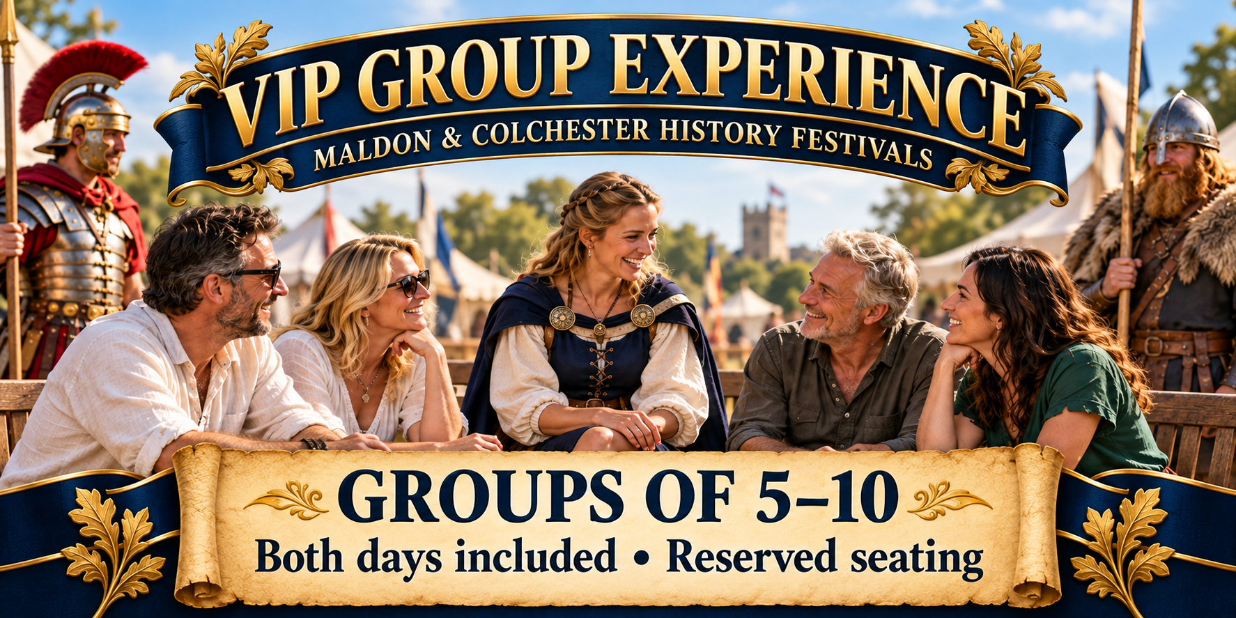 VIP Group Experience: groups of 5–10, both festival days included, reserved seating